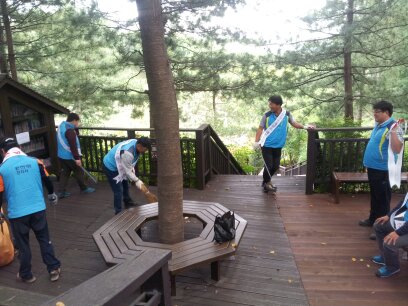 예천지점 남산공원 주변 환경정화